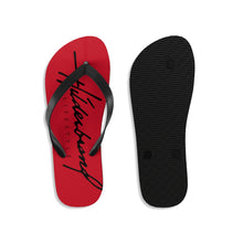 Load image into Gallery viewer, Hilderbrand Lifestyle Unisex Flip-Flops (Red Roses)
