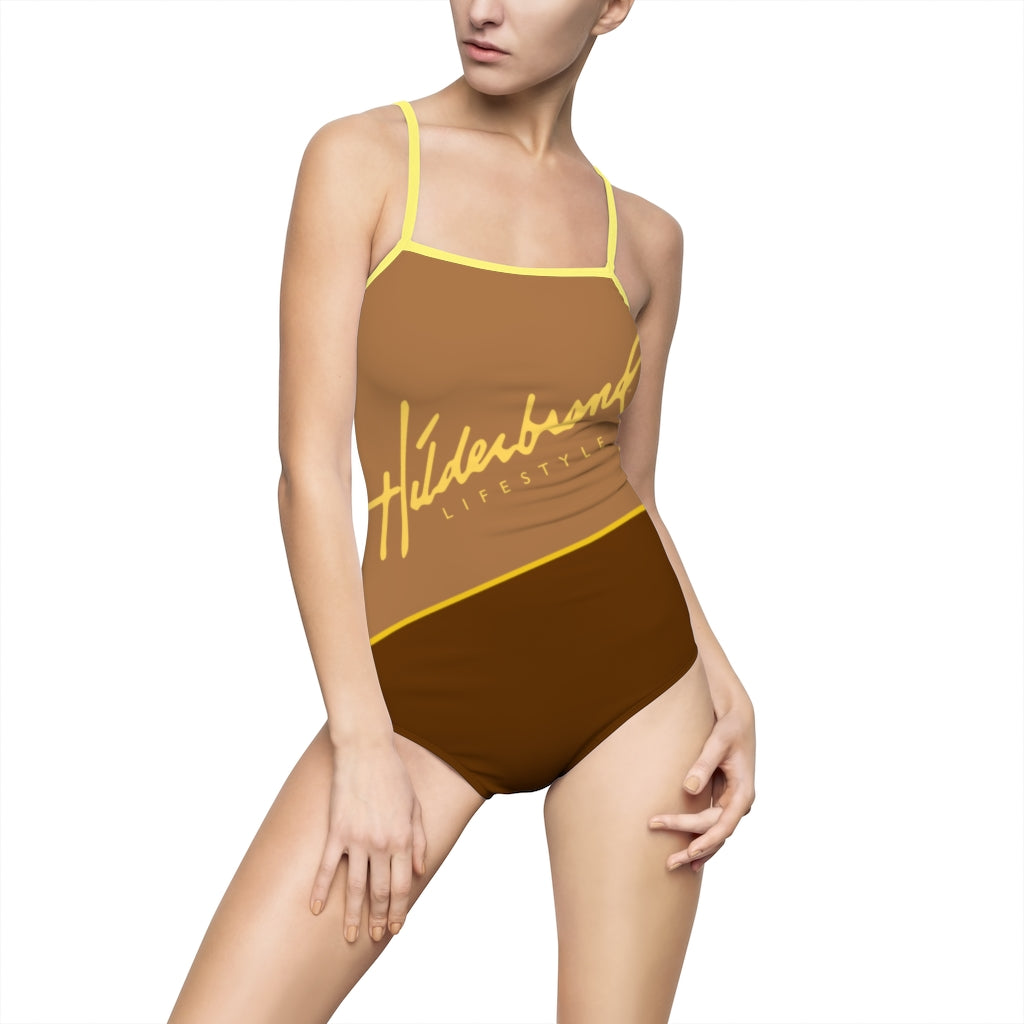 Hilderbrand Lifestyle Signature One-piece Swimsuit (Coco Banana)