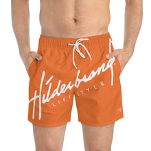 Load image into Gallery viewer, Hilderbrand Lifestyle Signature Swim Trunks (Sunset Orange)
